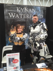 Kynan Waterford and partner in costume at OzComicCon.